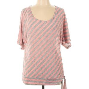 NWT Ashley Stewart pink & grey Top SZ 12